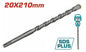 Foret Béton SDS+ TOTAL 20mm Carbure Tungstène Béton Pierre Maçonnerie 210mm — SQES Tunisie
