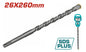 Foret Béton SDS+ TOTAL TAC312603 26x260mm Carbure Tungstène Béton Pierre Maçonnerie — SQES Tunisie
