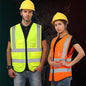 Gilet Haute Visibilité - Bande Réfléchissante 5 cm - Sécurité & Confort - XL - SQES