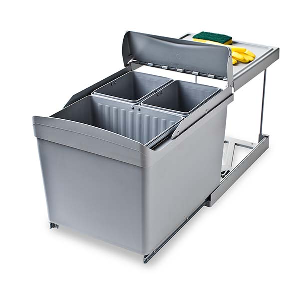 Collecteur Gollinucci 517 Extraction Frontale - 16L + 7.5L Gris