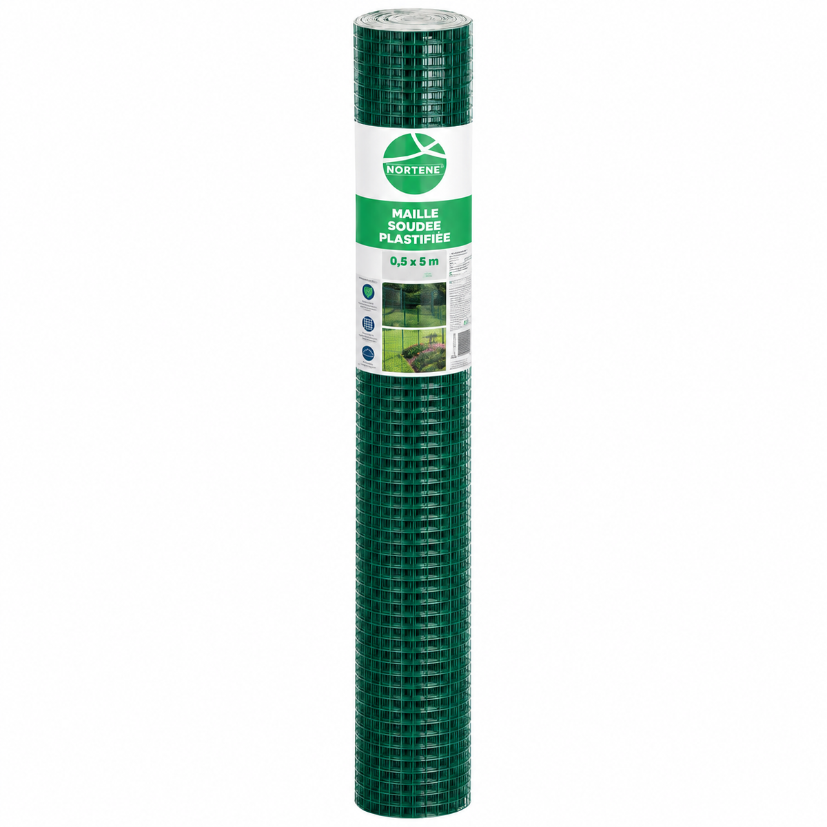 Grillage plastique carré CATRAL en rouleau 1 × 25 m, maille 10 × 10 mm. Disponible en vert pour vos aménagements de jardin sur SQES.tn.