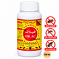 Flacon blanc d’insecticide concentré HILAC LTH de 500 ml, avec pictogrammes de cafard, moustique et mouche