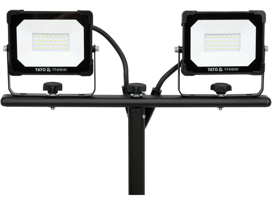 Projecteur Chantier LED 2x20W 3800lm sur Trépied YATO IP65
