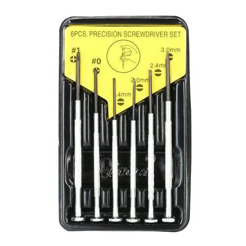 Lot de 6 mini tournevis de précision - multifonctions - SQES