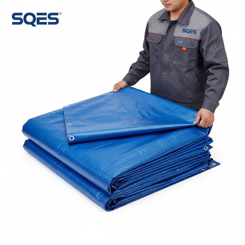 Bâche de protection Multiusages PVC BLEU 7x10m WADFOW
