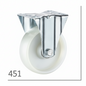 ROUE NYLON INDUSTRIEL FIXE 125 BLANC R451125