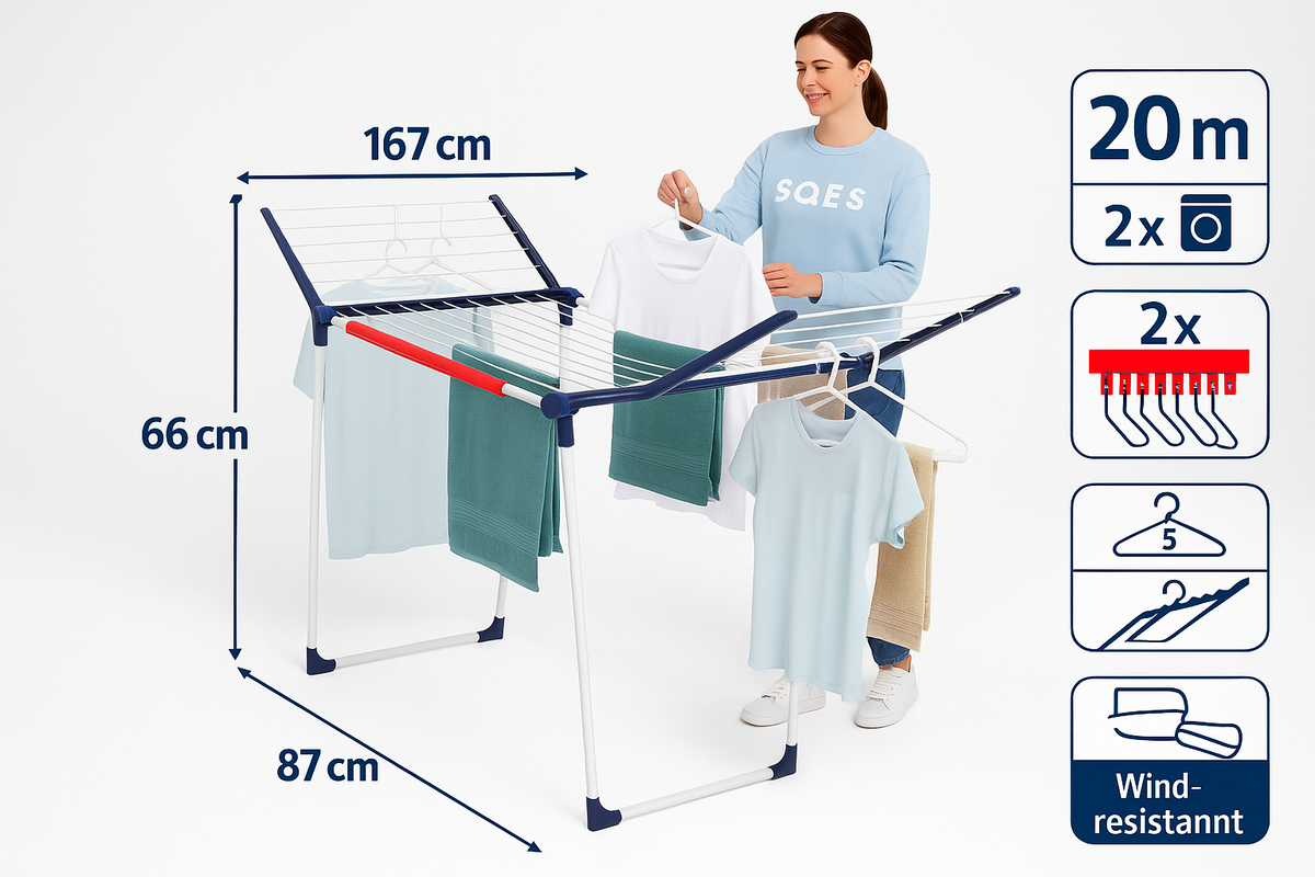 Séchoir Leifheit Pegasus 200 Solid - Image carrée Shopify