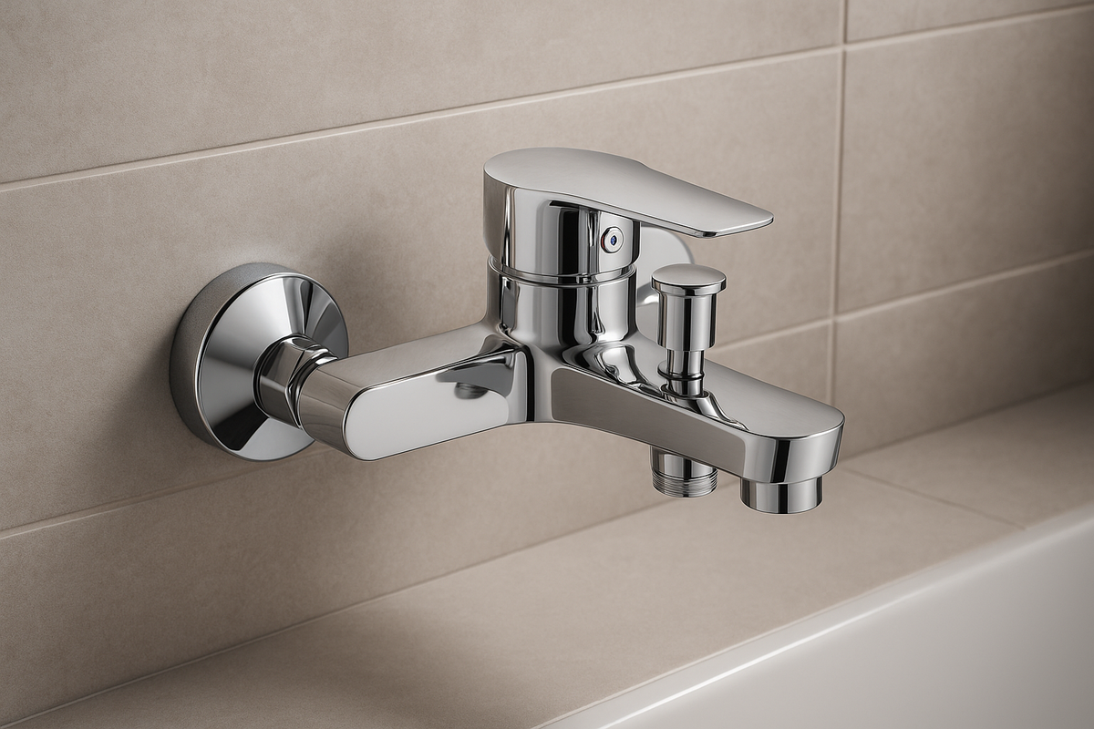 Mitigeur Bain Douche FRAMO E500 Chrome - Image Shopify