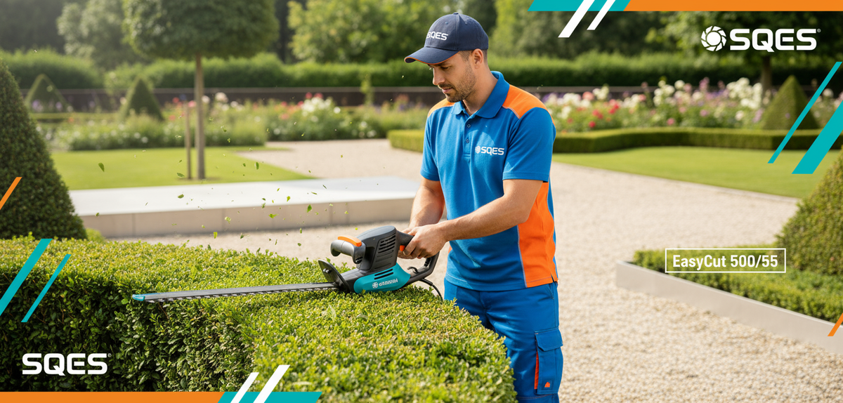 Taille-haie Électrique GARDENA EasyCut 500/55 - 500W - Lame 55cm