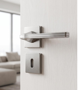 Poignée porte sur rosace carrée MARIANA VIOLA finition satiné inox brossé RIVE BLOC 2 pièces PT GT WC – sqes menzah 8 bricolage meilleur prix en tunisie