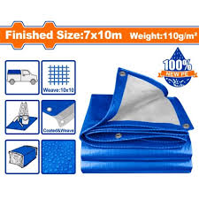 Bache de protection Multiusages PE Polyéthylène BLEU 7x10m WADFOW