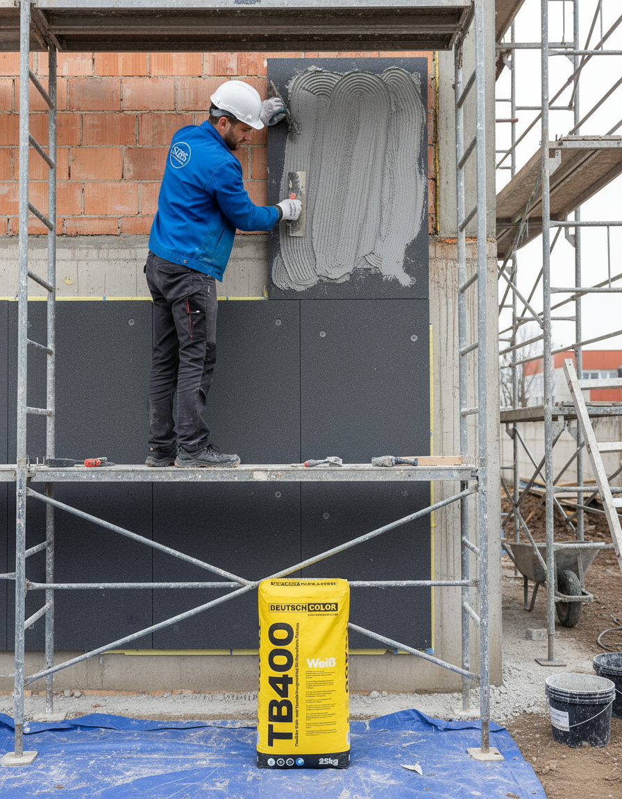 Installation isolation thermique extérieure avec TB 400