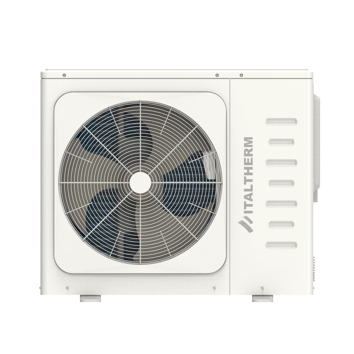 Pompe à chaleur ITALTHERM HYDRABLOCK C 12 M – 12,2 kW – unité extérieure monobloc blanche, visuel de gamme 12/14/16 M sur fond blanc – SQES Tunisie
