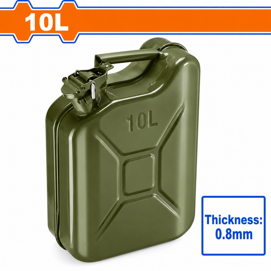 Jerricans métalliques WADFOW WQY1310 , capacités 10 , épaisseur annoncée de 0,8 mm, pour contenir des liquides compatibles | SQES Tunisie
