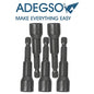 Jeu de 5 douilles magnétiques 10 × 65 mm ADEGSO AD-30058 — 5pcs Magnetic Nut Set pour visseuse compatible | SQES Tunisie
