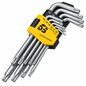 Jeu de clés Torx à trou DS Tools 9 pièces référence 4000CLE116
