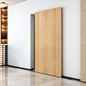 Installation d'une porte coulissante invisible avec kit QD-1688, exemple de montage et schéma
