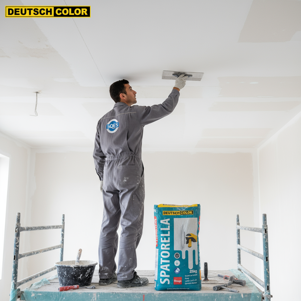 Lissage plafond avec SPATORELLA BLANC