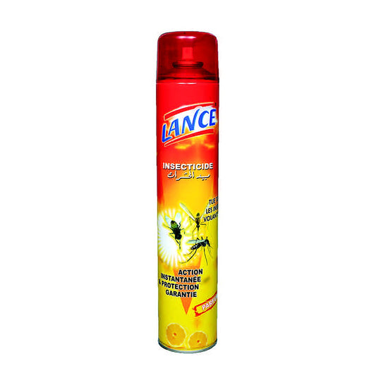 LANCE jaune LTH, aérosol insecticide 500 ml contre mouches et moustiques – SQES Tunisie