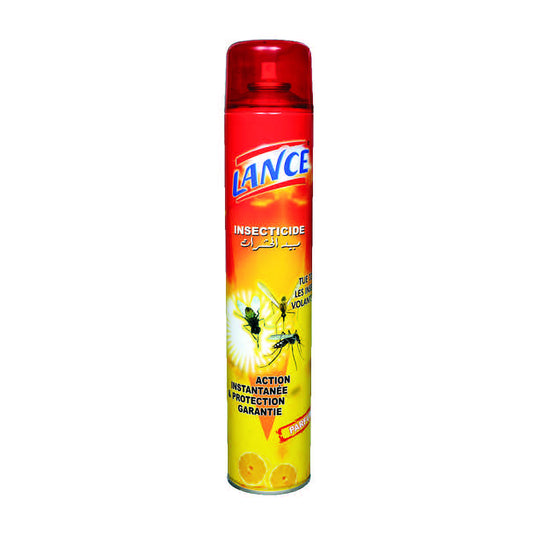 LANCE jaune LTH aérosol insecticide 500 ml – photographie du produit du catalogue LTH, fond blanc – SQES Tunisie