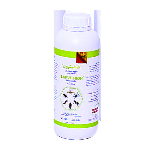 LARVITHION EC LTH – insecticide larvicide flacon 1 L, emballage fabricant sur fond blanc – SQES Tunisie