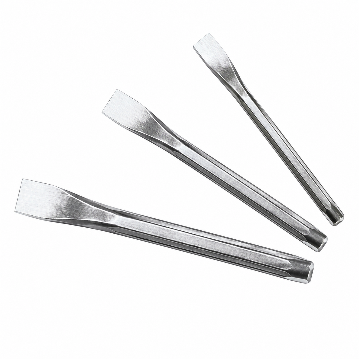 Burins de Mécanicien Profil Hexagonal 60CRV Maxpower — 175x18mm 200x20mm 250x22mm 300x25mm | SQES Tunisie

