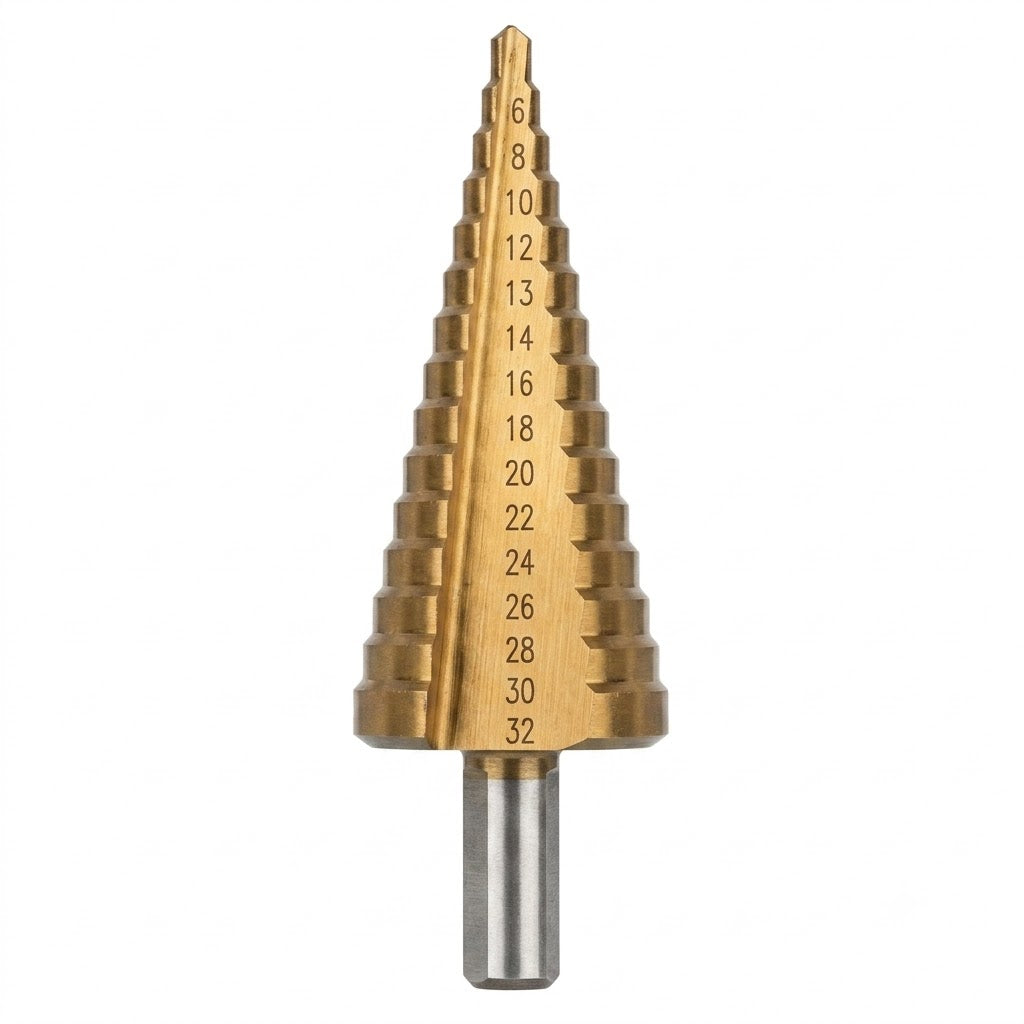 Mèche étagée 4 à 20 mm ADEGSO AD-30115 — Foret étagé conique 4-20 mm pour perceuse compatible | SQES Tunisie
