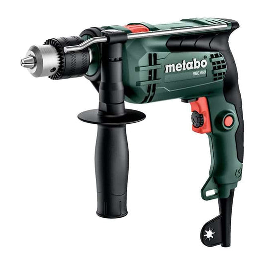 Perceuse à percussion METABO SBE 650 mandrin automatique réf. 600742000 – photo fond blanc, SQES Tunisie