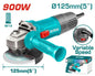 Meuleuse angulaire TOTAL TG109125565 900W – Ø125mm, 5000-11000tr/min, variateur de vitesse, broche M14, poignée auxiliaire incluse