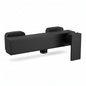 Mitigeur douche noir mat mural FRAMO E200 – design minimaliste, anti-traces, cartouche céramique nouvelle génération, fabrication italienne premium
