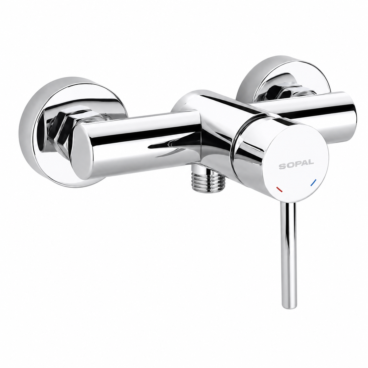 Mitigeur de Douche SOPAL Série Bizerte 06D4A04 — Kit Complet Flexible 1,5m Douchette Jets Multiples Cartouche Ø35mm | SQES Tunisie
