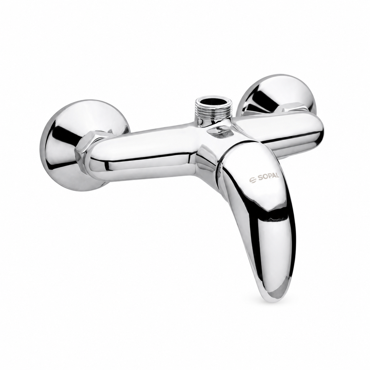 Mitigeur de Douche Sortie Haute SOPAL Série Kerkennah 06DFA04 — Cartouche Céramique Ø35mm Chromé NF EN ISO 1456 | SQES Tunisie
