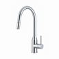 Mitigeur évier FRAMO I304 avec douchette extractible rétractable – 2 jets, bec 360°, cartouche céramique 40mm, disponible en inox, chromé et gris blanc

