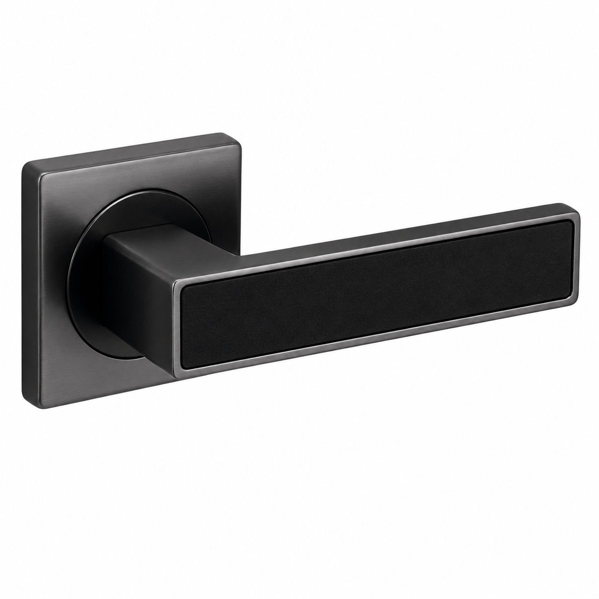 ÖZEN Ensemble Béquille ADEN Carré Fumé / Noir – PT GT WC – Poignée de Porte | SQES Tunisie
