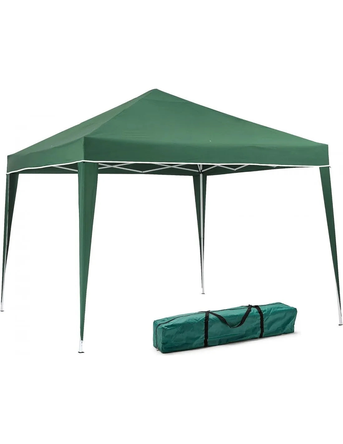 Tonnelle pliante - Tente Parasol - Avec sac de transport - 3x3m - Vert - SQES