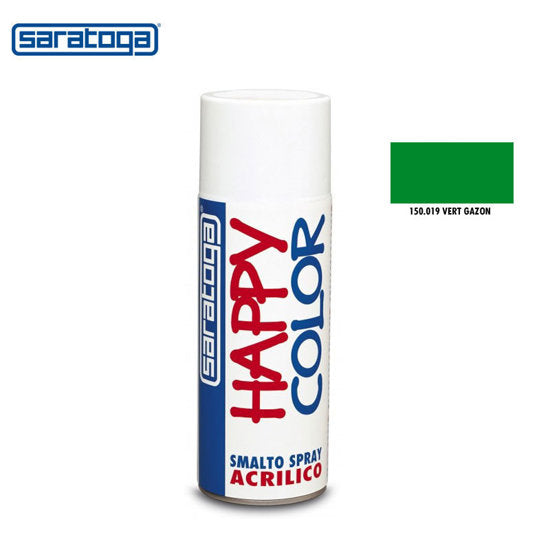 Peinture Spray VERT GAZON 400ml Saratoga 
SQES Happy color 