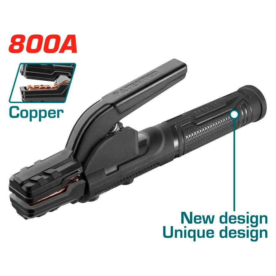 Pince porte-électrode TOTAL TWAH3008 800A – poignée isolée ergonomique, travaux intensifs industriels