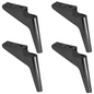 Pied de meuble en metal Sabot FUME H170mm N180-A (4pcs)