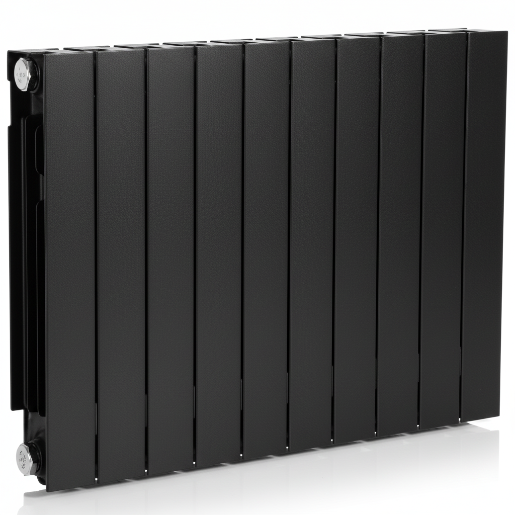 Radiateur noir détails