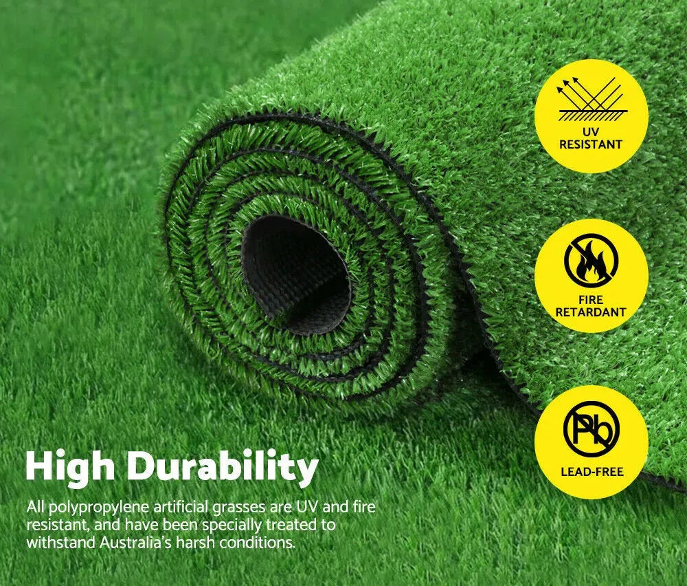 Gazon Artificiel 30 mm - Pelouse Synthétique - Rouleau faux herbe pour balcon et jardin - SQES