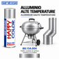 Spray SARATOGA Happy Color aluminium haute temperature 400 ml, référence 154.004 – visuel de mise en situation décorative