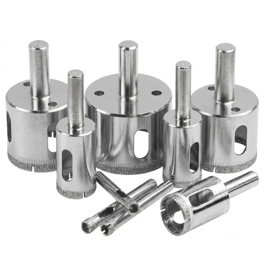 Scie trépan diamant pour verre jeu de 2 pièces ADEGSO — Glass Hole Saw 6 à 16 mm AD-30593 à AD-30598 | SQES Tunisie
