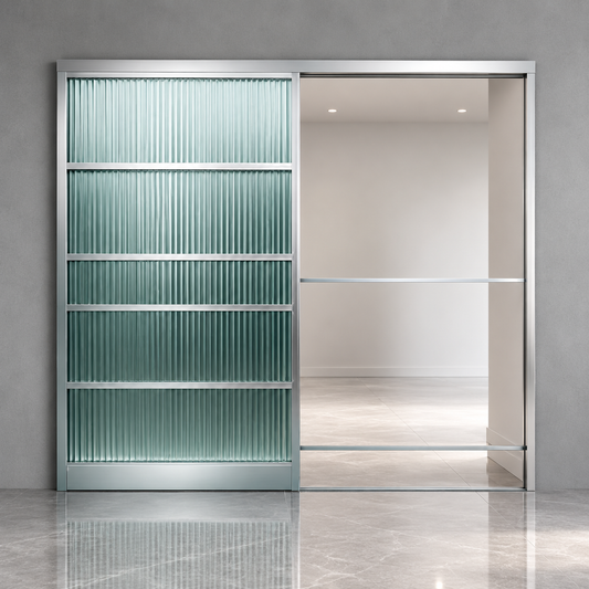 Système SCRIGNO pour porte coulissante escamotable 1 vantail, version plâtre, dimensions indiquées 800×2100×100 mm. Réf. 4198AQ802.