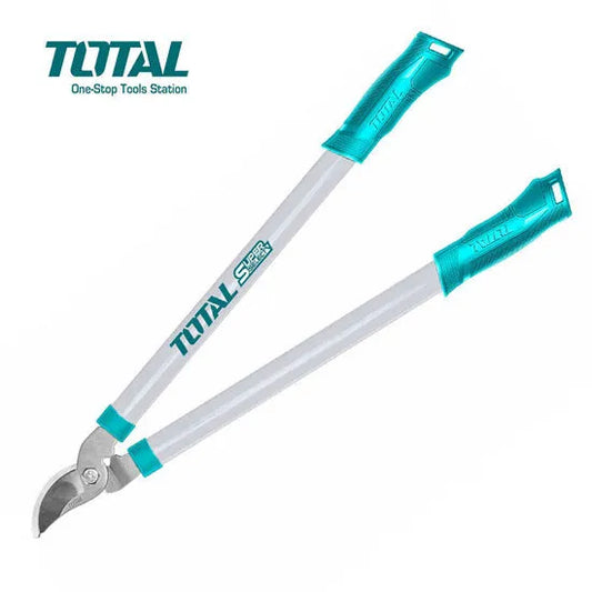 Sécateur à deux mains TOTAL THT1527201 760mm – coupe Ø25mm, acier carbone haute qualité, 0,7kg, élagage branches vertes et sèches
