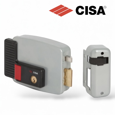 Serrure électrique CISA réversible droite ou gauche – contrôle d'accès professionnel qualité italienne
