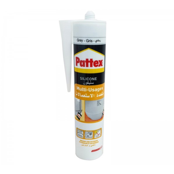 Pattex Silicone 280ml multi-usages - Gris - SQES