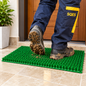 Tapis paillasson vert à picots 40 x 60 cm