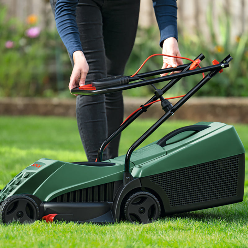 Tondeuse à Gazon Électrique Bosch Rotak 32 – 1200W | Coupe 32 cm | SQES Tunisie