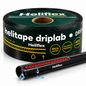 Gaine jetable goutte à goutte HELIFLEX 16 mm, rouleau 3000 m, espacement 10 cm et débit indiqué 1,5 L/h. Configuration 6 mil à vérifier fabricant.