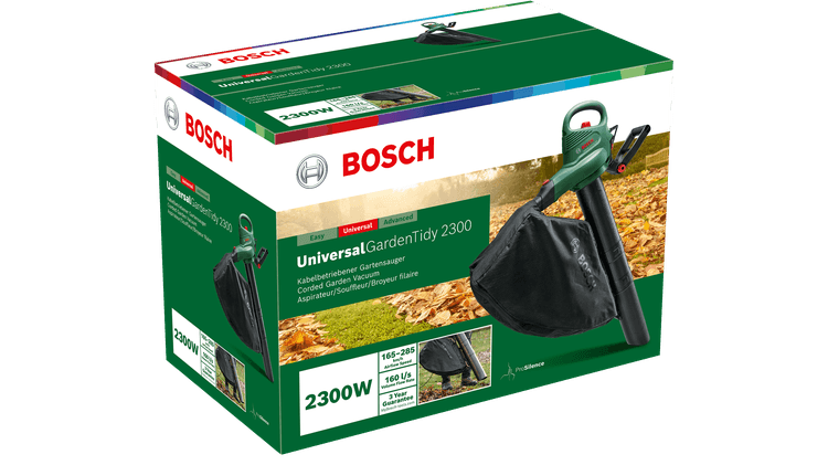 Aspirateur Souffleur Broyeur BOSCH UniversalGardenTidy 2300 - 3 en 1 ProSilence 2300W